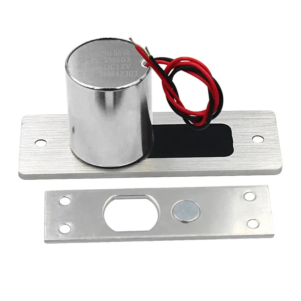 12V Electric Drop Bolt Lock Embed Install Waterproof Mortise Bolt Locks Stainless Steel Normally Closed Magnetic Induction Lock Oasis Select --
