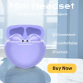 Mini Wireless Earphones - Bluetooth Earbuds with Microphone for Sports And Running Hifi Sound Headphones Game Headset Oasis Select Purple