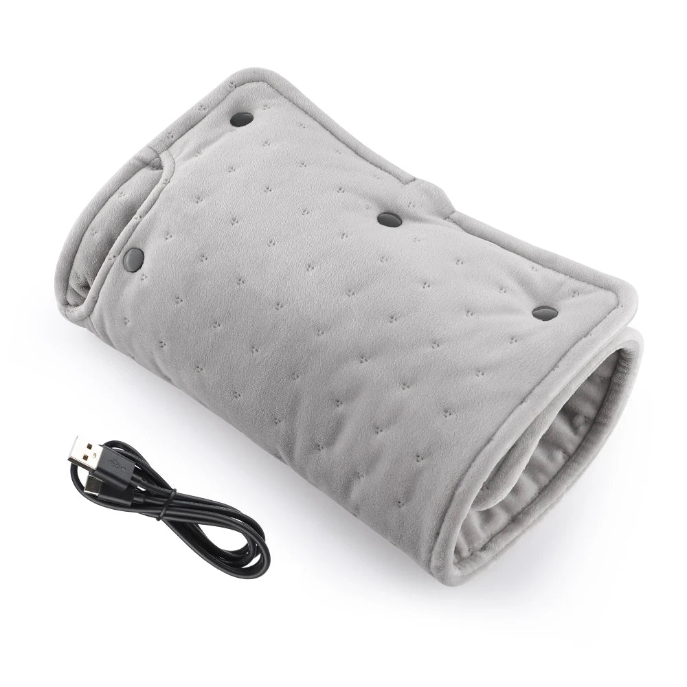 USB Electric Hand Warmer Bag – 3 Heat Levels, Graphene Heated Pad
