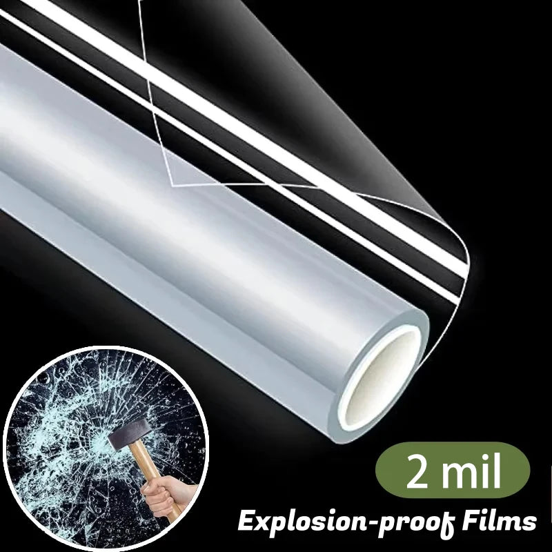 Transparent Safety Glass Explosion-Proof Glass Film Window Film Protective Film Self-Adhesive Shatterproof And Explosion-Proof. Oasis Select
