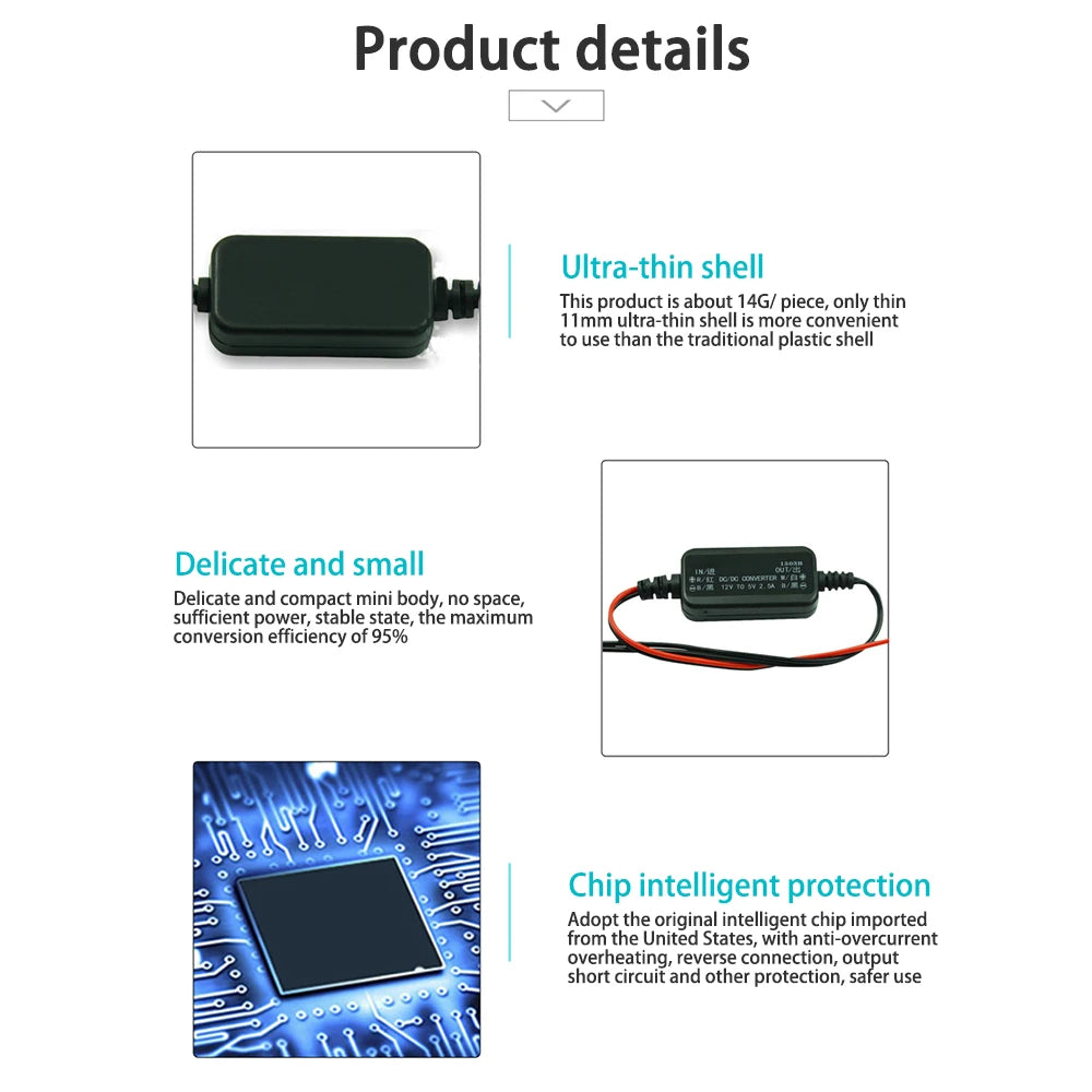 DC Step Down Converter 12V to 3.3V-9V 2.5A Waterproof Auto Protection Vehicular Car Power LED Current Stabilizer DC DC Converter Oasis Select