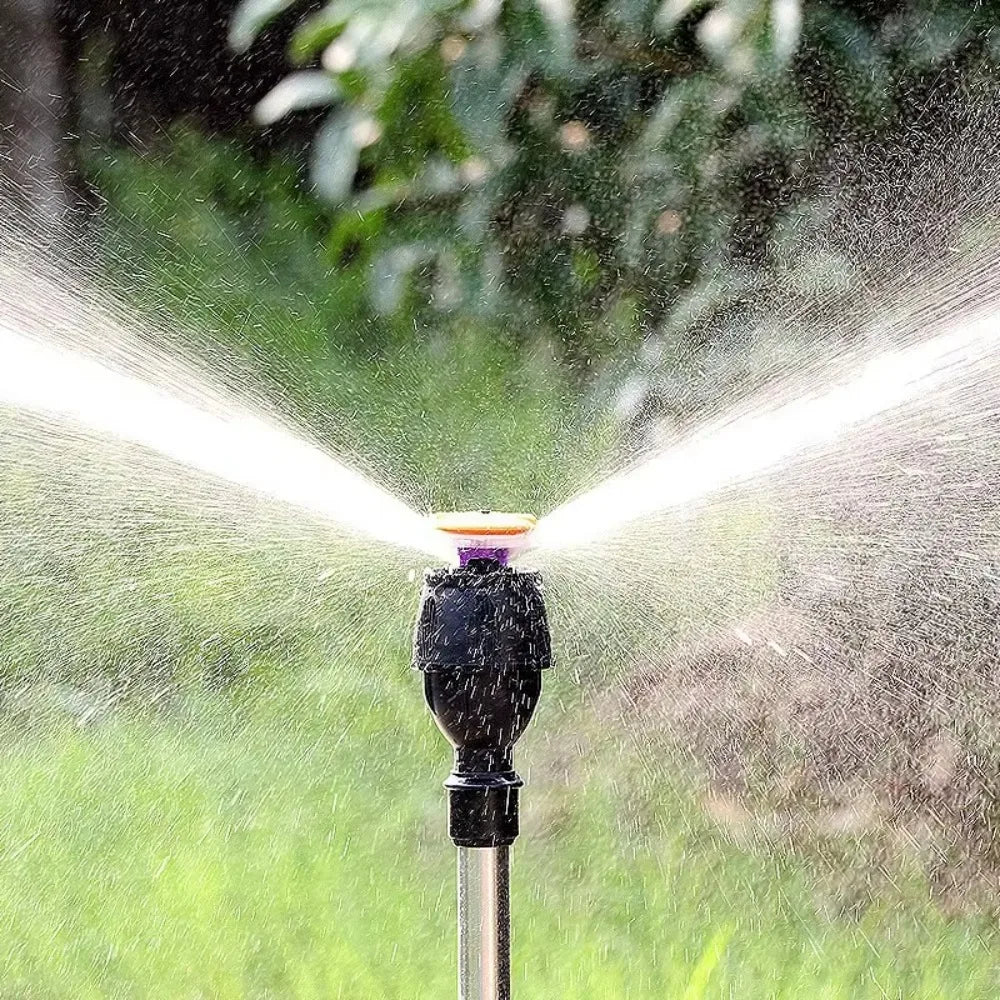 360°Rotary Tripod Sprinkler Telescopic Adjustable Range Lawn Watering Sprinkler Standing Automatic Irrigation Sprinkler Head Oasis Select