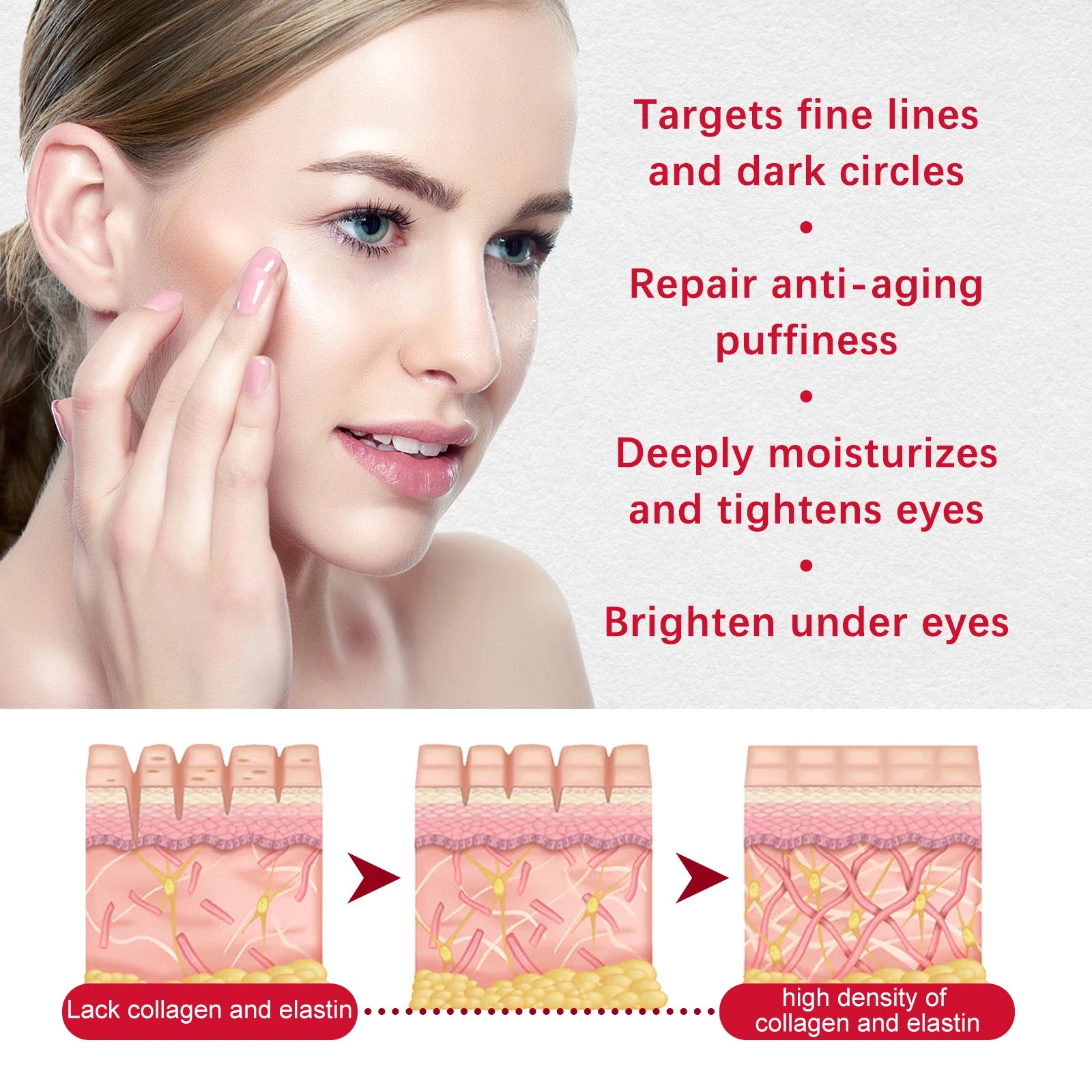 Retinol Eye Cream Stick Lightening Dark Circles Firming Skin Anti-Wrinkle Firming Brightening Eye Repair for Women Eyes Care Oasis Select