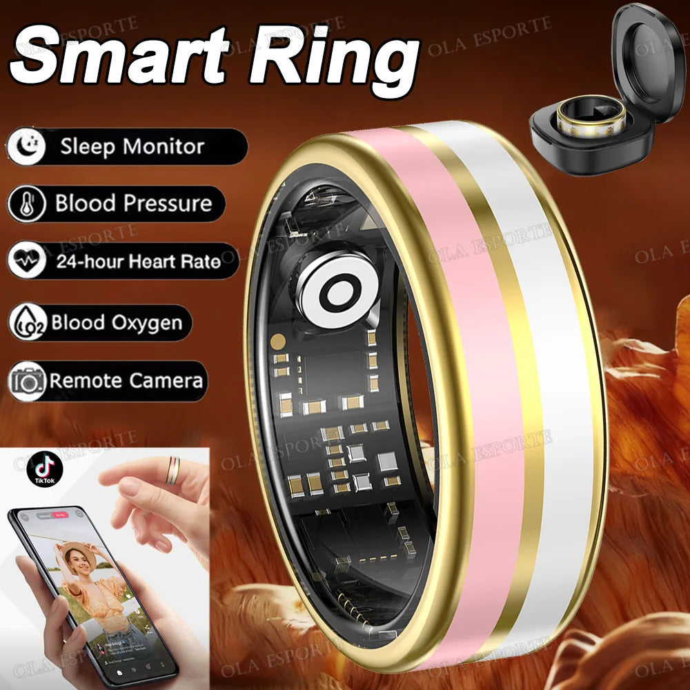 Ola Esporte Smart Ring – IP68 Fitness Tracker | Men & Women