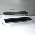 1–5 Tier Acrylic Display Stand | Riser Shelf Rack – Clear & Black