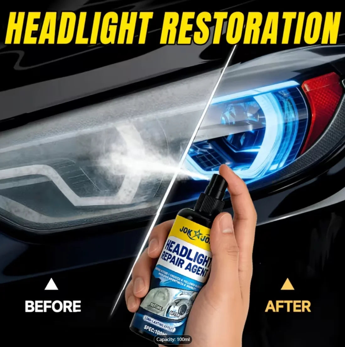 Headlight Restorer – Polish & Restore Clarity to Foggy Lenses Headlight Restorer Oasis Select Default Title