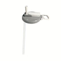 Reusable Lid for Soft Drink Cans That Comes in Four Colors Designed for Beverages, Juices, And Soft Drinks Complete with a Straw Oasis Select grey