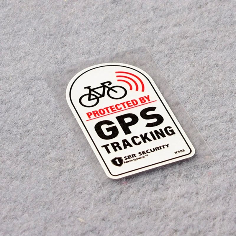 GPS TRACKING Alarm Sticker Reflective WARNING Motorcycle Bike Anti-Theft Sticker Oasis Select