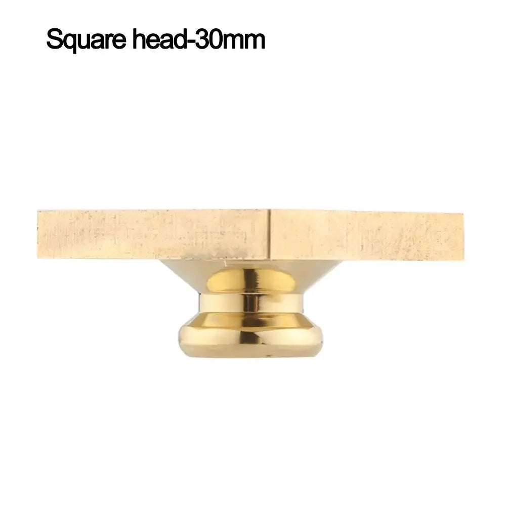 Retro Brass Sealing Wax Stamps Head Wooden Wax Sealing Stamp Handle Rosewood Handle Wax Seal Copper Head for Scrapbooking Oasis Select Square head-30mm