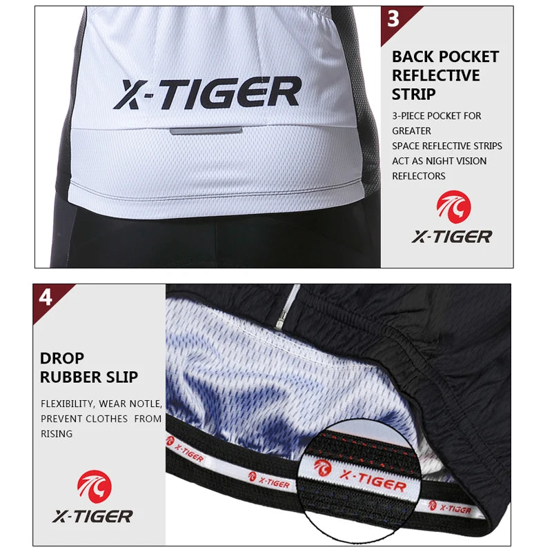 X-TIGER Winter Bike Jersey Men's Long Sleeve Thermal FleeceCycling Jersey with Pockets Road Bicycle Shirt Oasis Select
