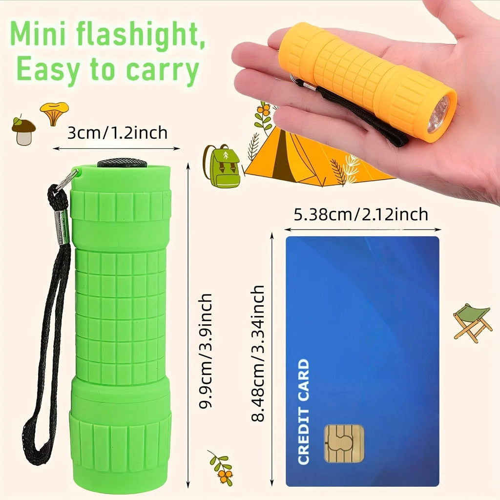 Mini 9-LED Pocket Flashlight | Waterproof Outdoor Torch & Gift