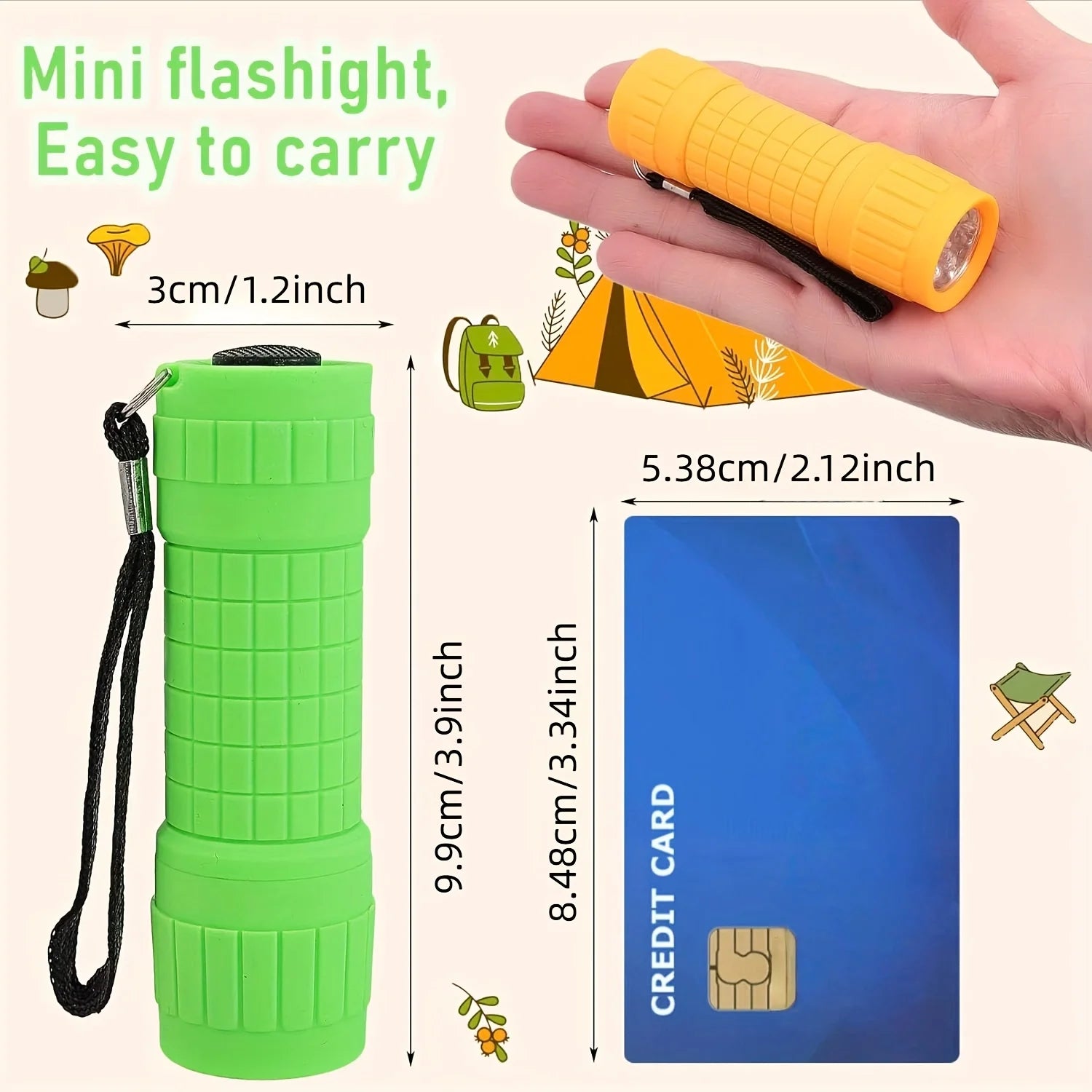 Mini 9-LED Pocket Flashlight | Waterproof Outdoor Torch & Gift