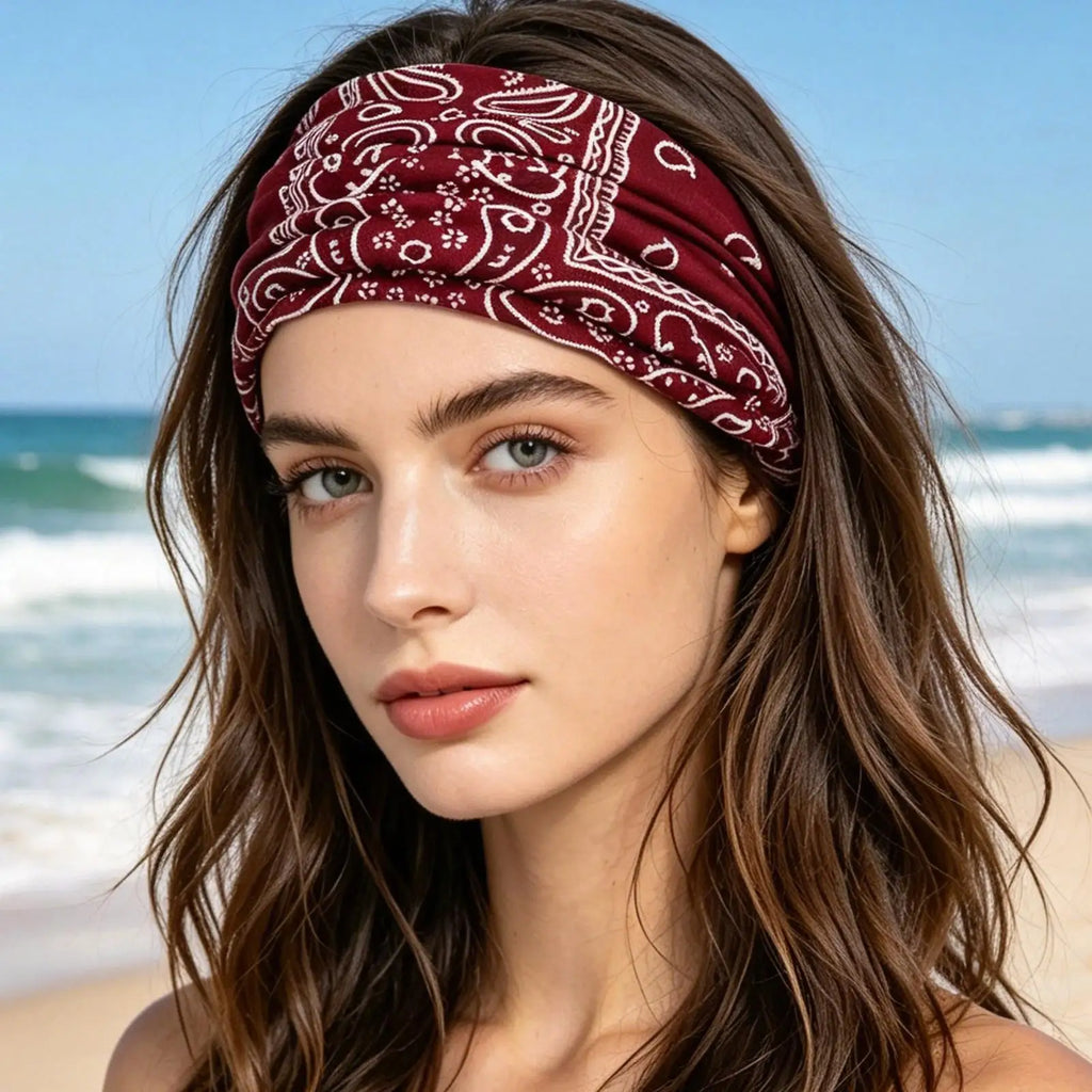 6Pcs Twisted Wide Headbands for Women Large Turban Workout Headband Fashion Yoga Hair Bands Boho Twisted Thick Hair Accessories Oasis Select