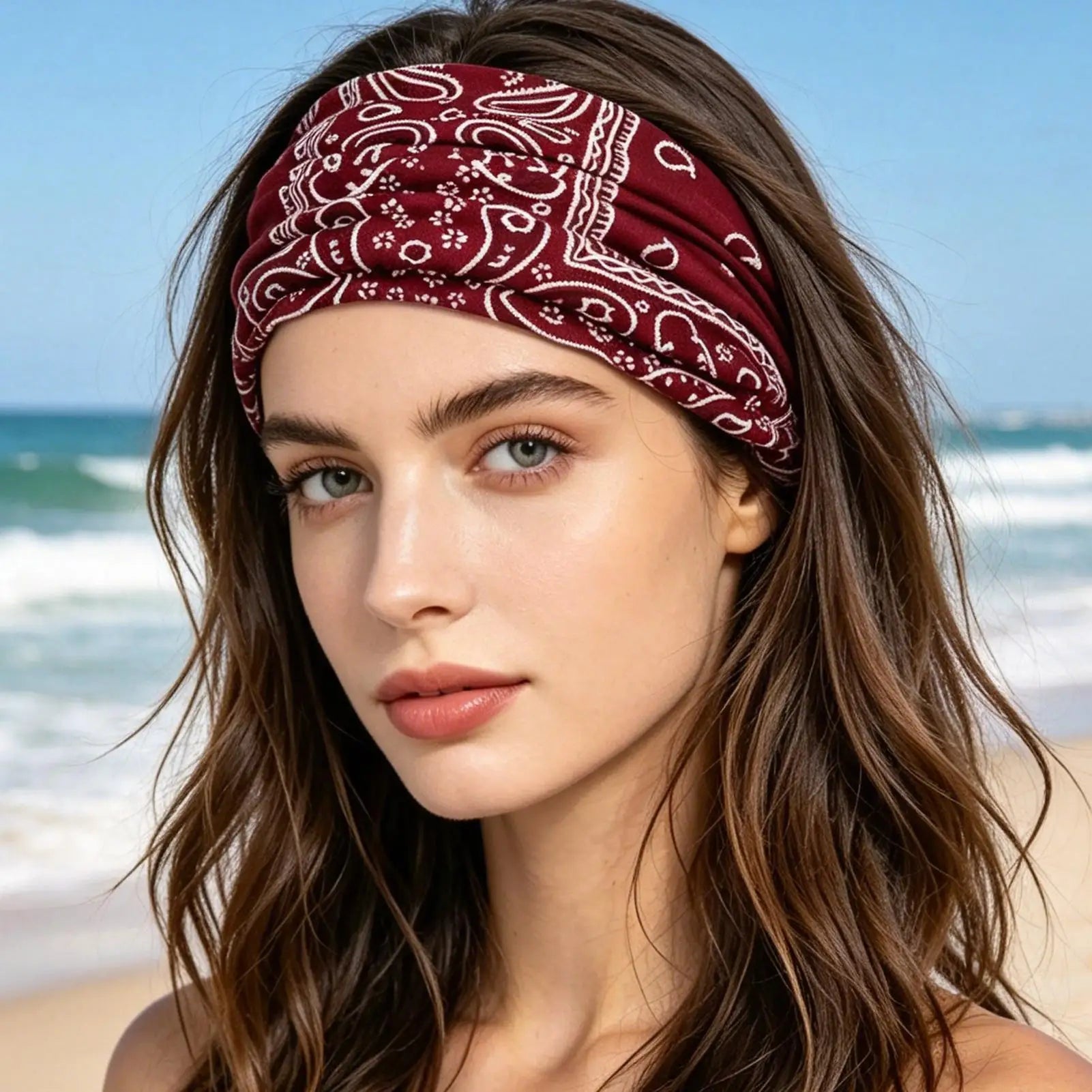 6Pcs Twisted Wide Headbands for Women Large Turban Workout Headband Fashion Yoga Hair Bands Boho Twisted Thick Hair Accessories Oasis Select