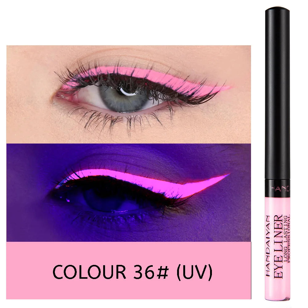 Handaiyan Neon UV Glow Liquid Eyeliner – Waterproof Matte