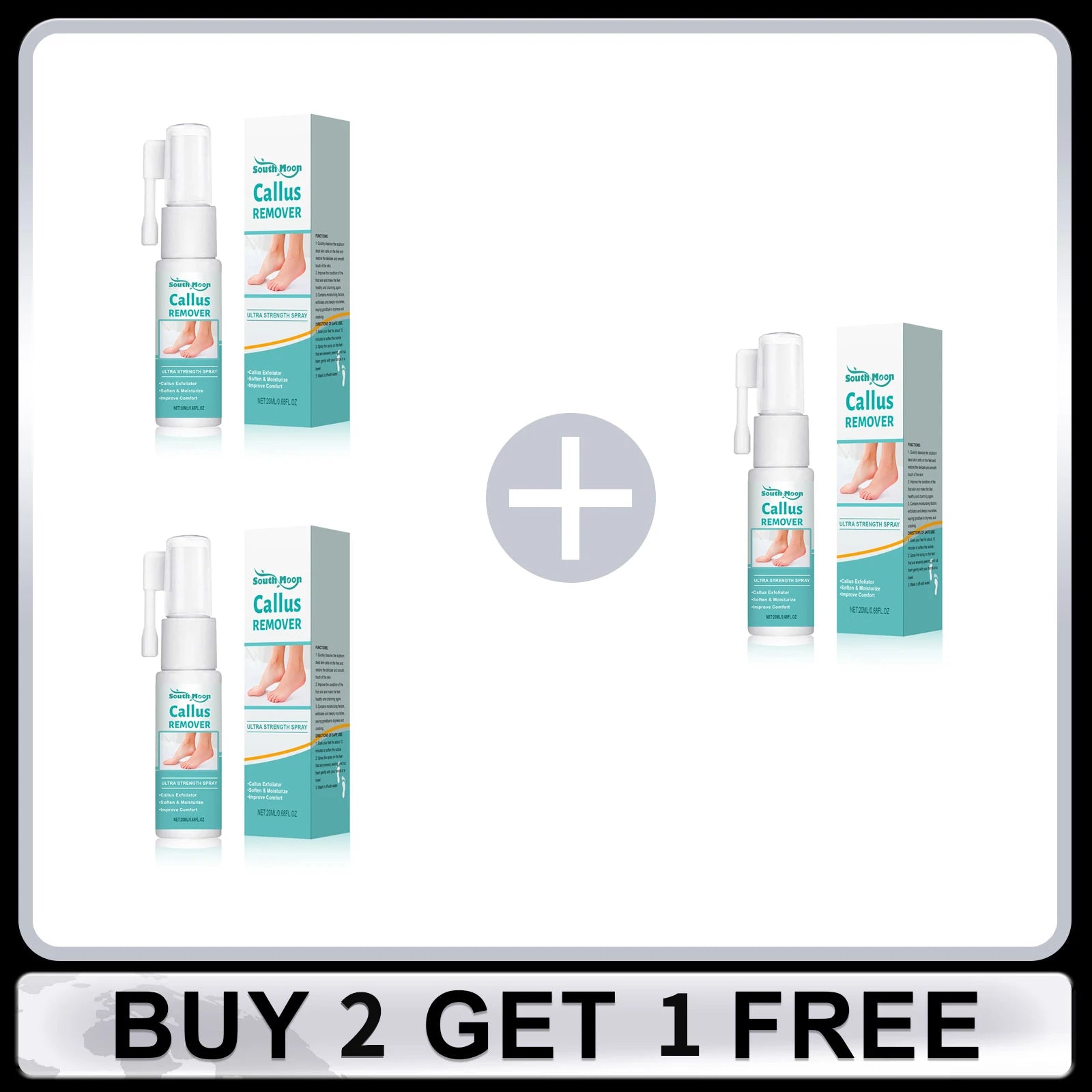 Foot Peeling Spray Exfoliating Calluses Remove Dead Skin Moisturizing Nourishing Reduce Dryness Anti Cracked Smoothing Feet Care Oasis Select Buy 2 Get 1 Free