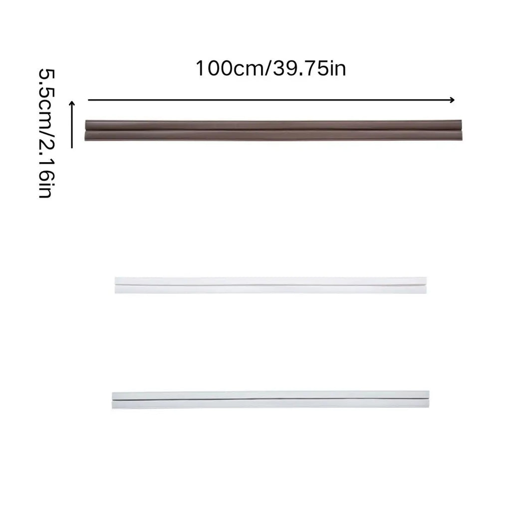 1PC Three-Dimensional Door Bottom Sealing Strip Bedroom Door Gap Soundproof Windproof Insect-Proof Rubber Strip Household Door Oasis Select