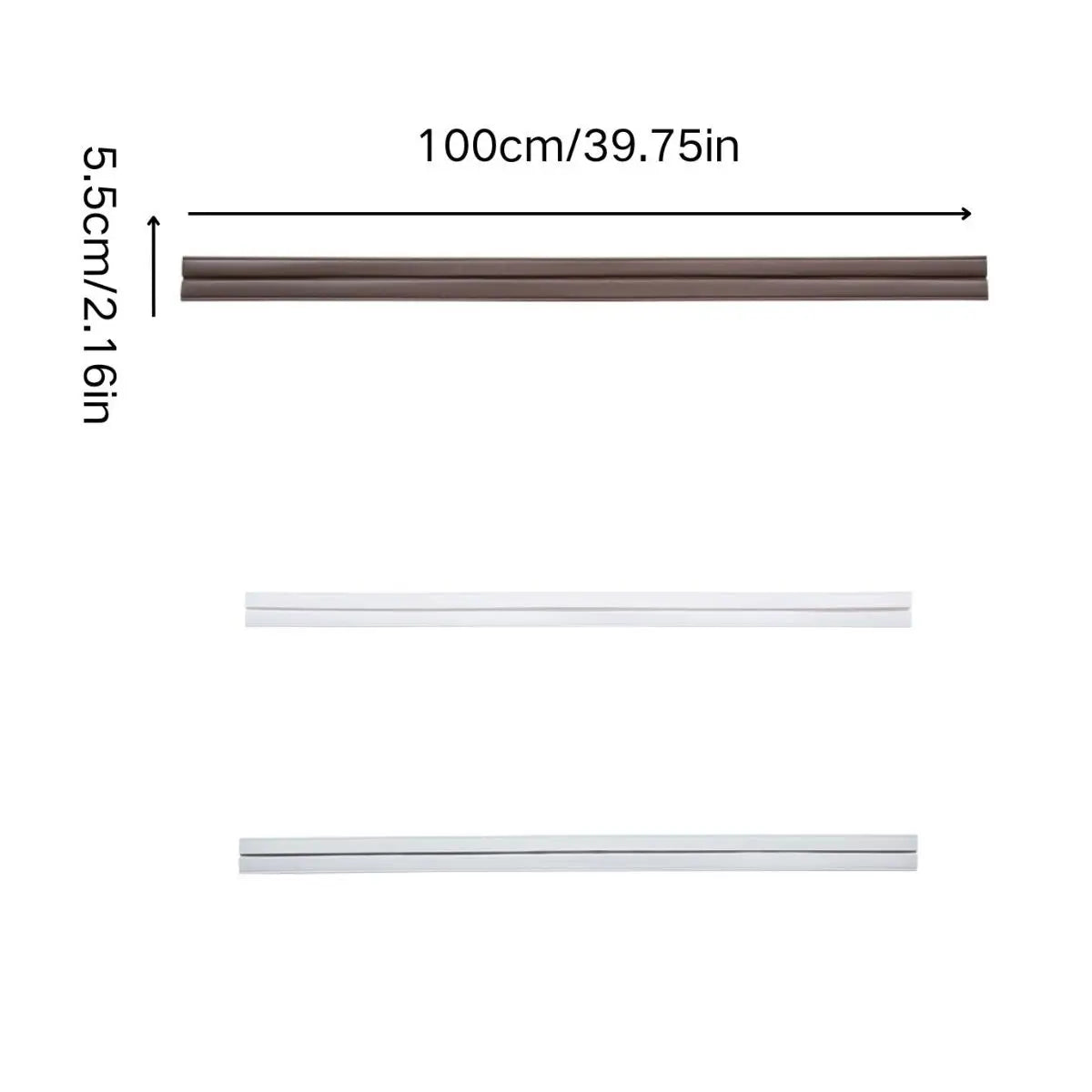 1PC Three-Dimensional Door Bottom Sealing Strip Bedroom Door Gap Soundproof Windproof Insect-Proof Rubber Strip Household Door Oasis Select
