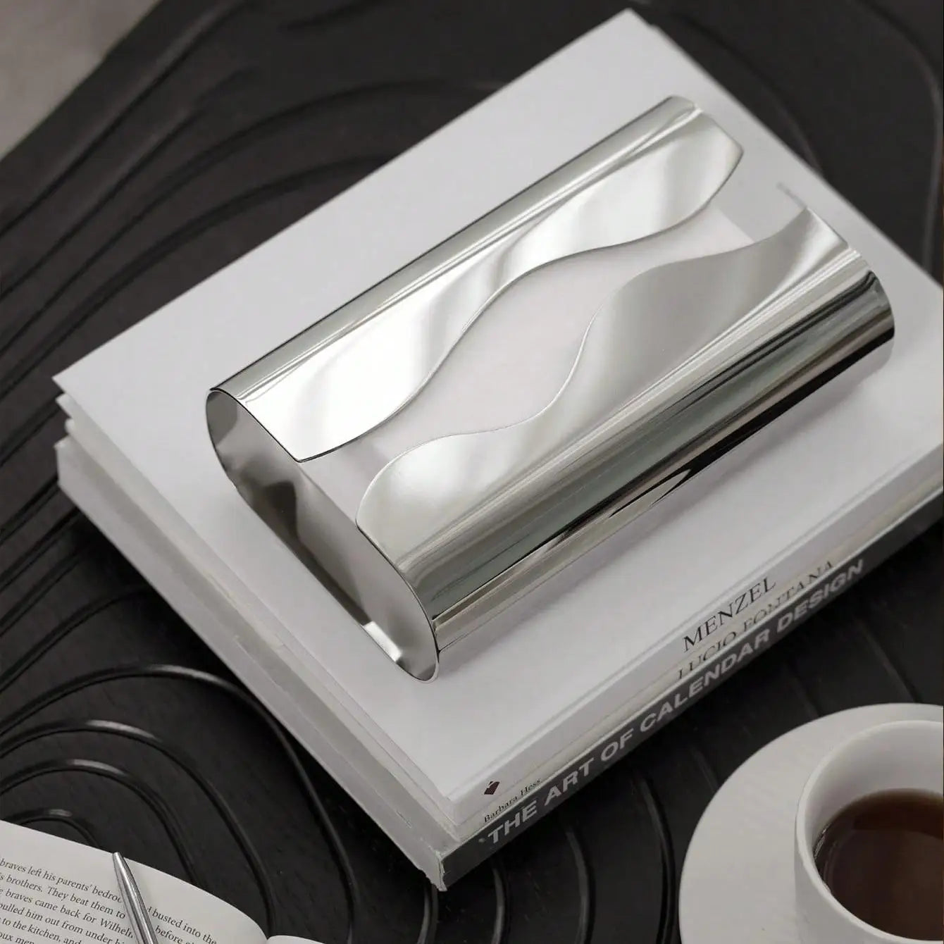 Nordic Stainless Tissue Case Mirror Napkin Holder Silvery Napkin Box Desktop Tissue Box Table Decoration Kitchen Accessories Oasis Select
