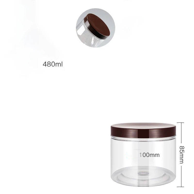 PET Clear Sealed Food Storage Jar – Wide Mouth Airtight Container