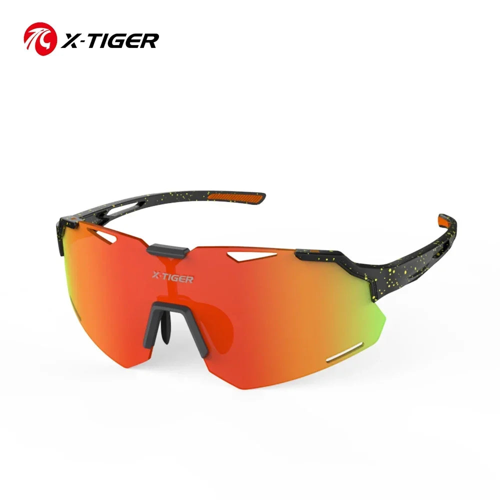X-TIGER Children's Cycling Glasses UV400 Protection TR90 Ultralight MTB Bike Outdoor Sports Sunglasses Windproof Sun Visor Oasis Select X-CYJ-MSD05 MULTI