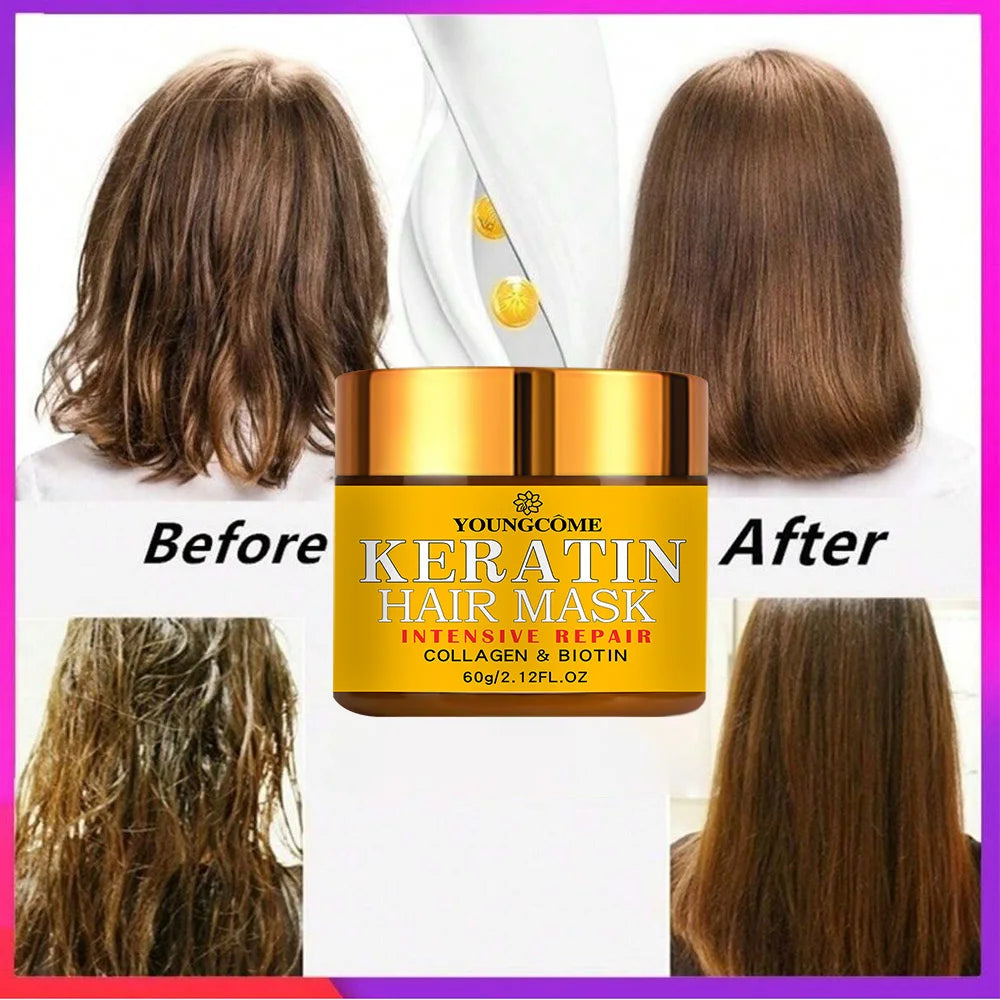Hair Repairs Hair Mask Biotin Collagen Keratin Treatment Hairs Conditioner Hair Essential Oil Nourishing for Dry Damaged Oasis Select
