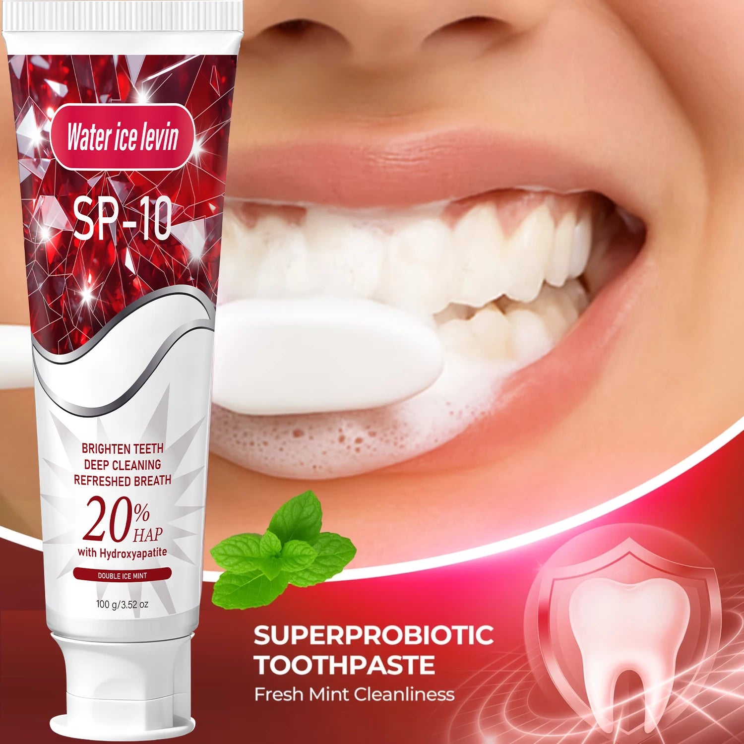 20% Hydroxyapatite Toothpaste – Deep Clean & Whitening Mint Whitening Toothpaste Oasis Select