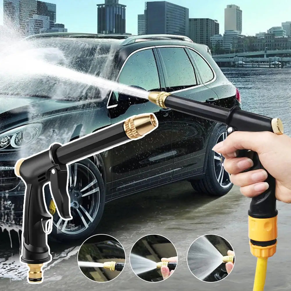 High Pressure Water Gun With Adjustable Nozzle, Foam Pot For Household Car Wash Cleaning, Garden Watering, Floor Window Cleaning Oasis Select