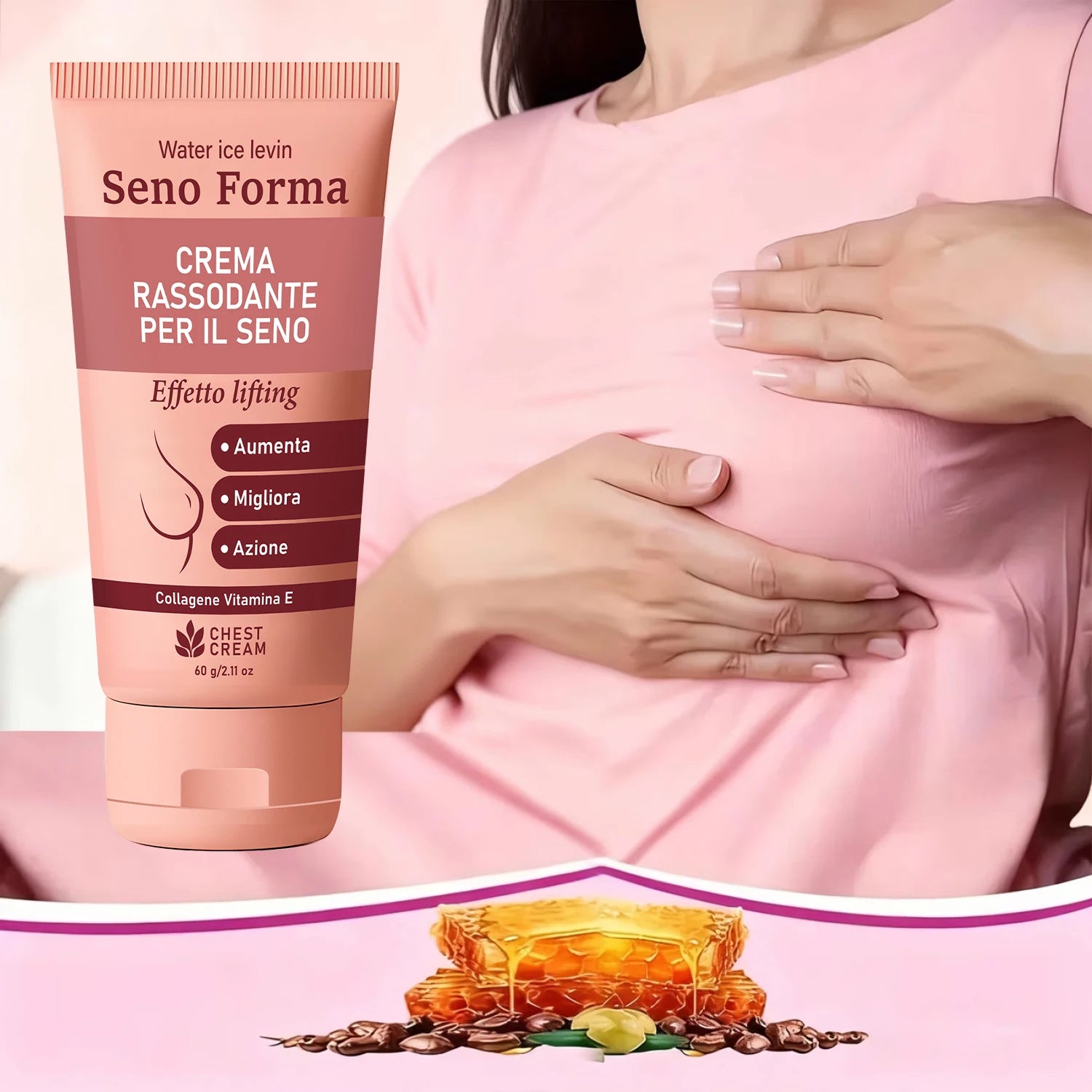 Collagen & Vitamin E Bust Firming Cream - Moisturizing to Improve Skin Tone & Elasticity Oasis Select
