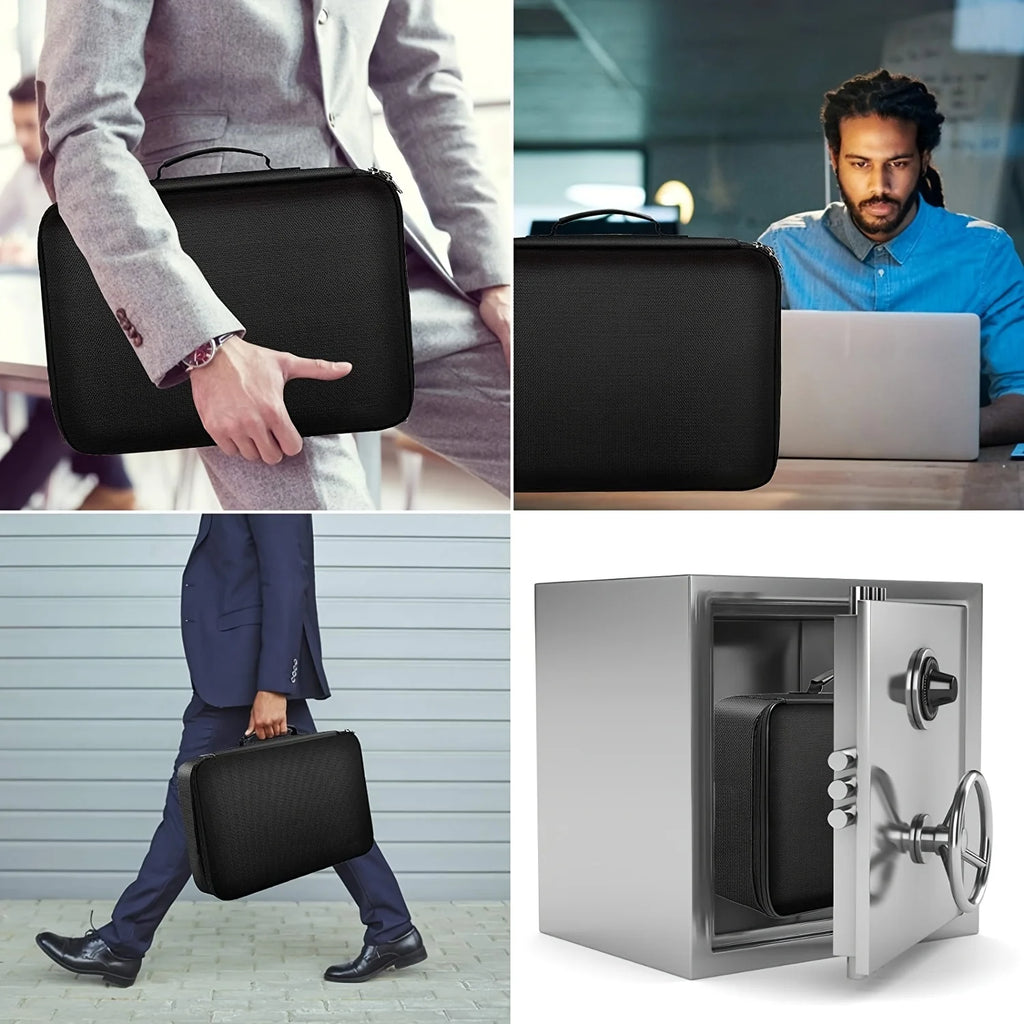 Multifunctional Briefcase with Password Lock for Office Document Storage Business Trip Card Passport Organizer Travel Accessory Oasis Select