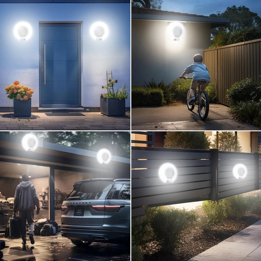 20 LED Solar Motion Sensor Wall Light | IP65 Outdoor Garden