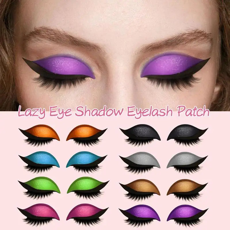 SADOER Lazy Eyeshadow & Eyelash Stickers – Waterproof 1 Pair Eyelash Sticker Oasis Select