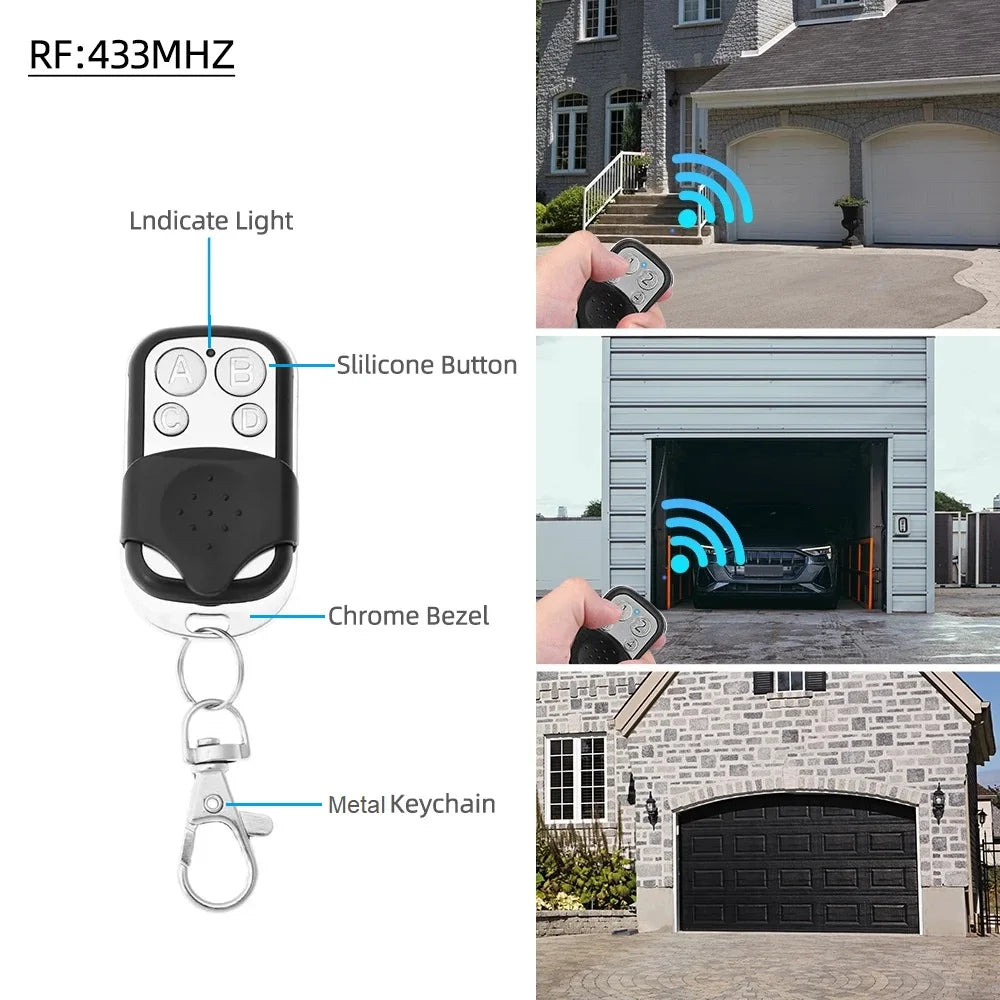 433MHZ 433.92 MHZ Copy Remote Control Auto 4 Channe Code Garage Gate Door Opener Remote Control Duplicator Cloning Code Oasis Select