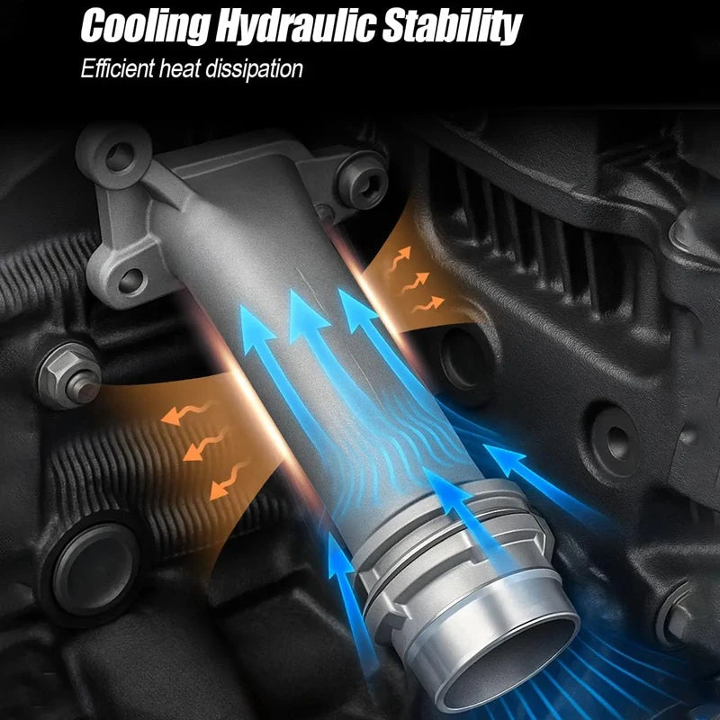 For BMW Engine Block Water Pipe Adapter 11127810707 Precision Aluminum Cooling System Pipe Joint for BMW1 3 5 Series X1 X3 X5 X6 Oasis Select