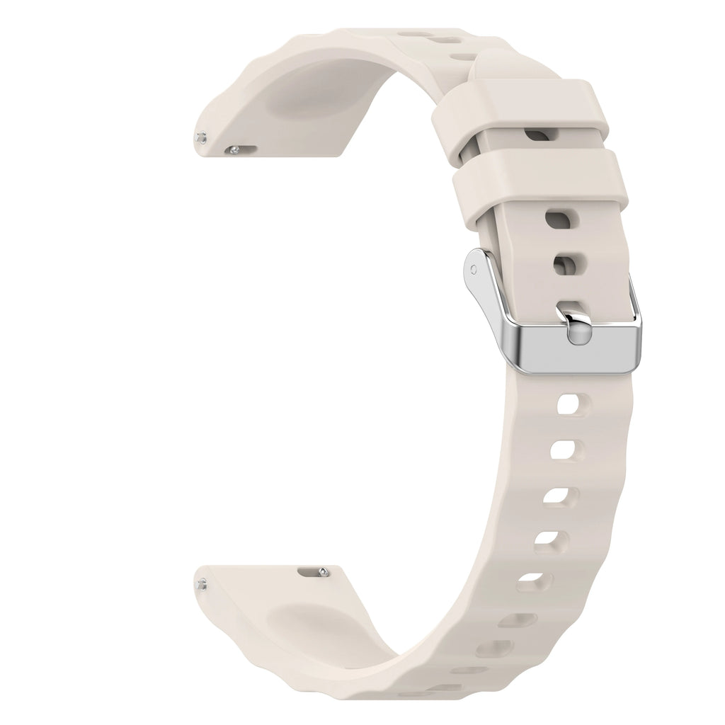 18mm Silicone Watch Strap for Huawei GT6 GT5 GT4 OPPO X2 Mini Silicone Watch Strap Oasis Select Ivory 18mm