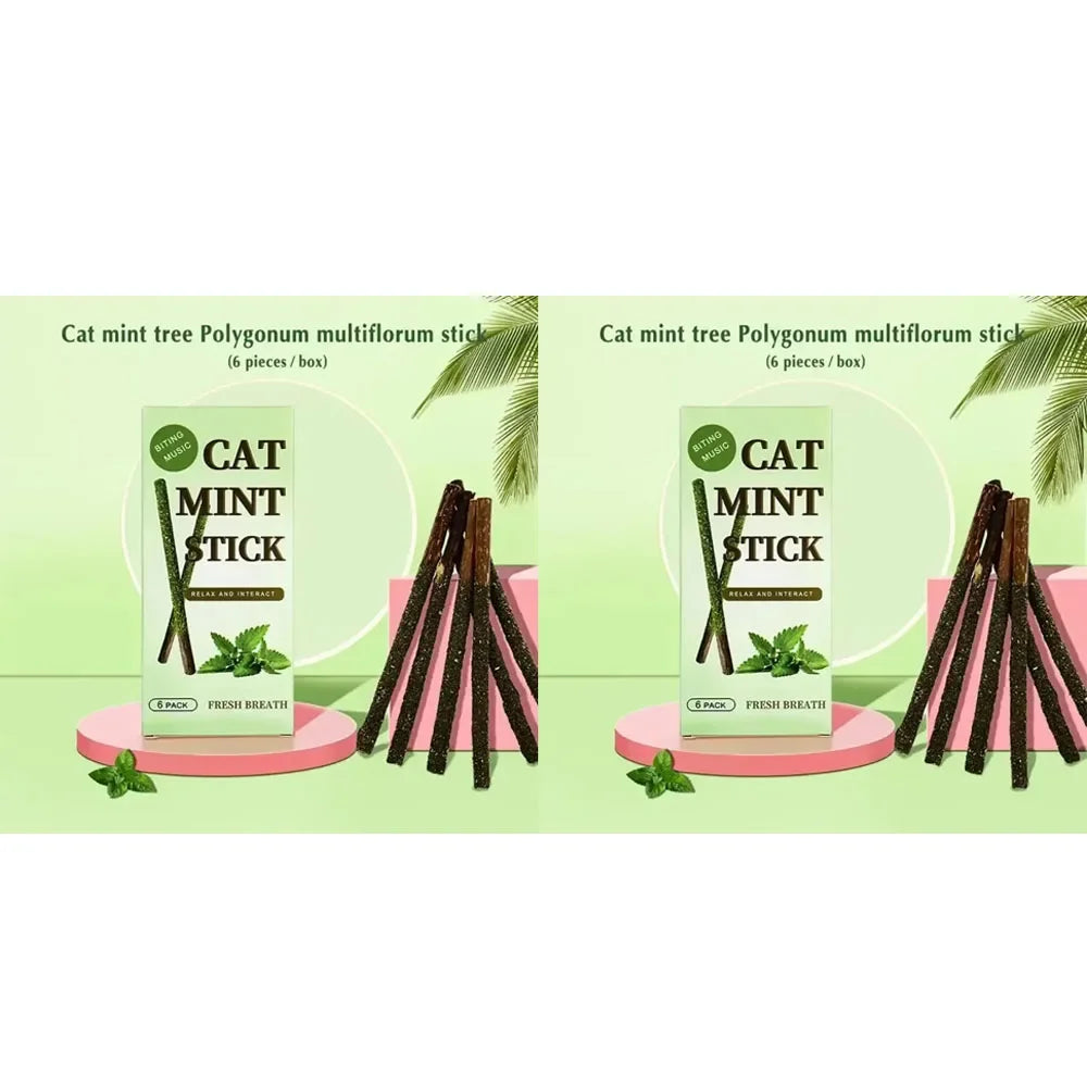 1-4pcs Natural Catnip Pet Cat Molar Toothpaste Stick Cat Snacks Sticks Pet Cleaning Teeth Cat Toys Silver Vine Pet Toy Oasis Select Catnip 2pcs