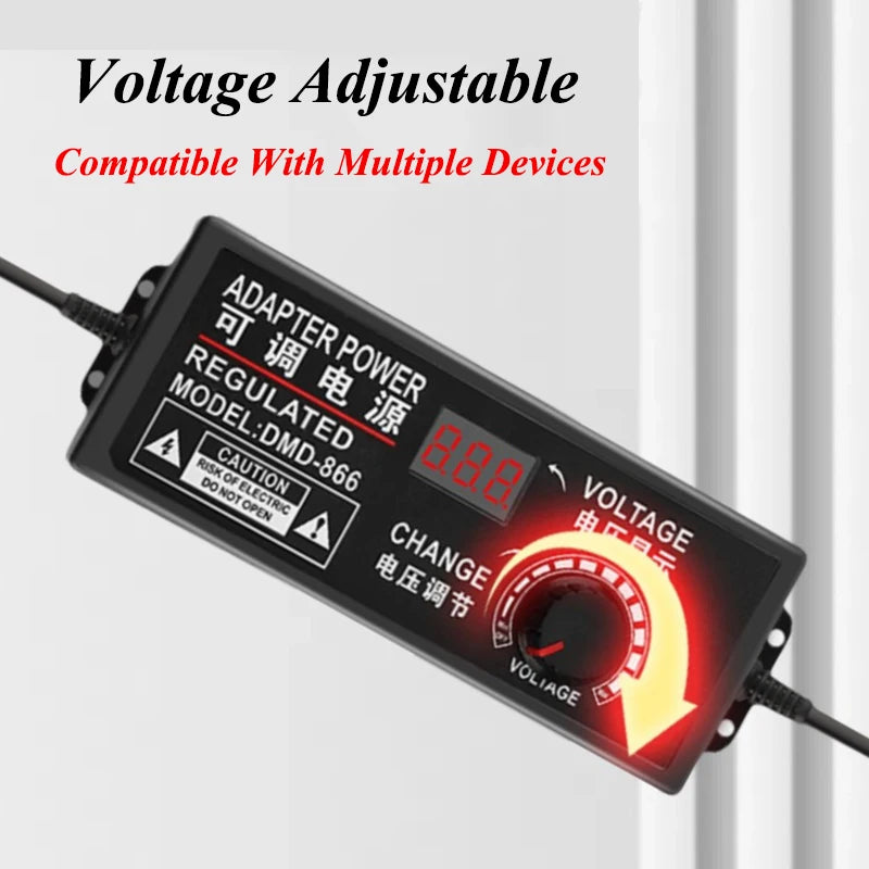 Transformer AC 220V TO DC 9V-24V 12V 24V Adjustable Power Supply AC 220 V TO DC 9 12 24 V 1A 3A 5A Transformers With 8PCS Plug Oasis Select