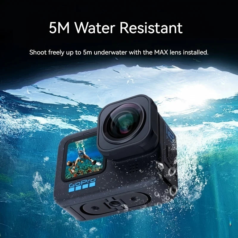 GoPro 12/11 Mini/10/9 155° Wide Angle Max Lens Mod | 5m Waterproof