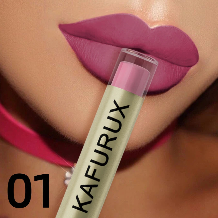 KAFURUX 20-Color Velvet Matte Liquid Lipstick – Waterproof