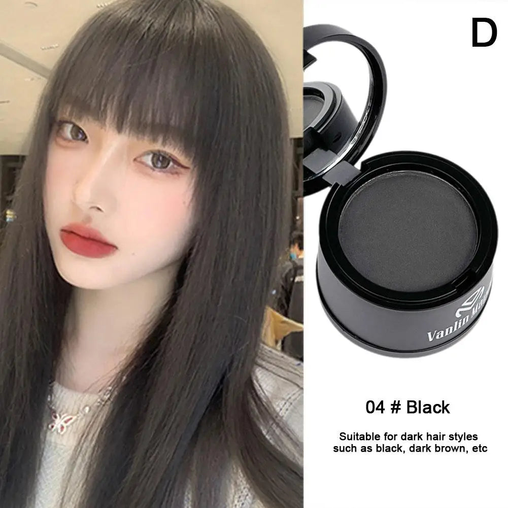 Hairline Contouring Powder Hairline Repair Filling Powder With Puff Fluffy Thin Powder Line Shadow Powder Forehead Hair Makeup Oasis Select 04 natural black