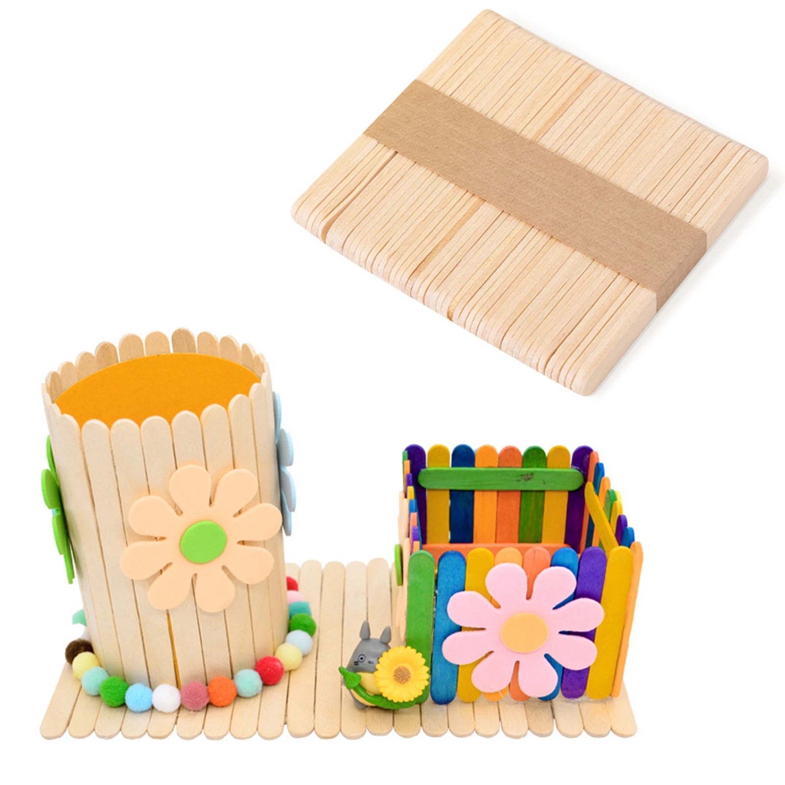 50/100/150pcs DIY wooden sticks, gift making, miniature scenes, mini houses, fairy gardens, dollhouses, handmade accessories. Oasis Select