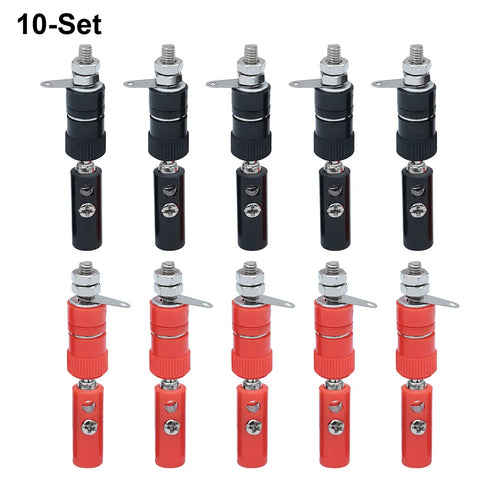 10-Pair 4mm Banana Binding Posts Speaker Wire Screw Connectors Speaker Wire Connectors Oasis Select 10sets
