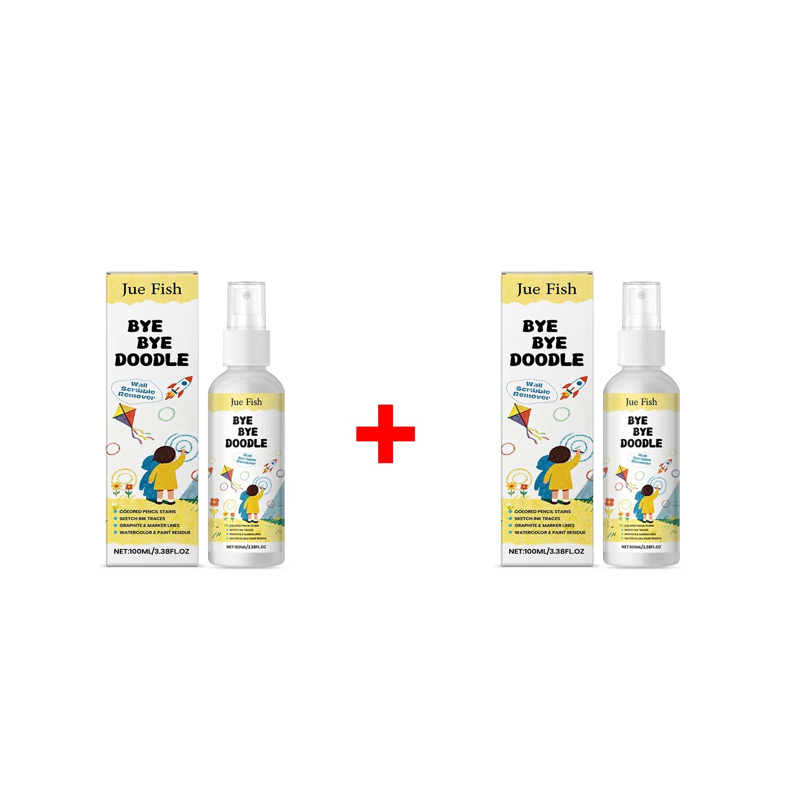 Doodle Remover Cleanser Wall Graffiti Cleaner Wall Colored Pencil Stains Remove Wall Spots Household Wall Cleaning Spray Oasis Select 2pcs
