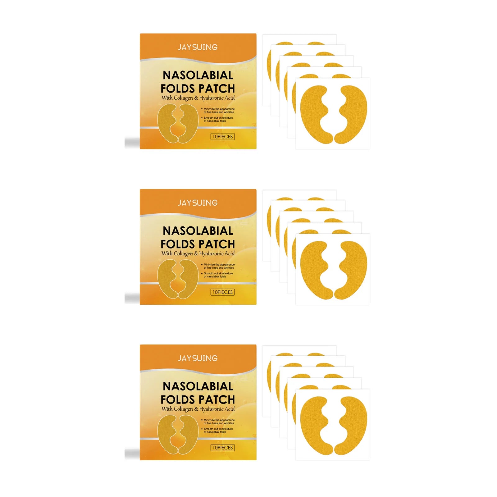 Nasolabial Fold Patch Face Lifting Sticker Fade Fine Lines Moisturizing Anti-Wrinkle Hydrating Daily Use Skincare Essential Oasis Select 30Pcs