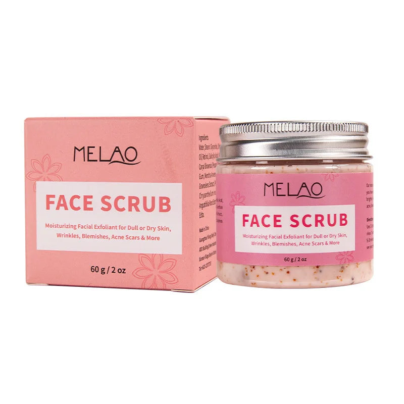BIOAOUA Peach Face Scrub 140g – Exfoliate & Soften Skin Face Exfoliating Scrub Oasis Select 60g