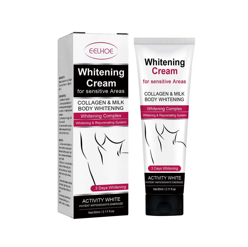 Whitening Cream For Dark Skin Underarm Armpit Thigh Inner Joint Lightening Sensitive Area Body Care Moisturizing Brighten Lotion Oasis Select