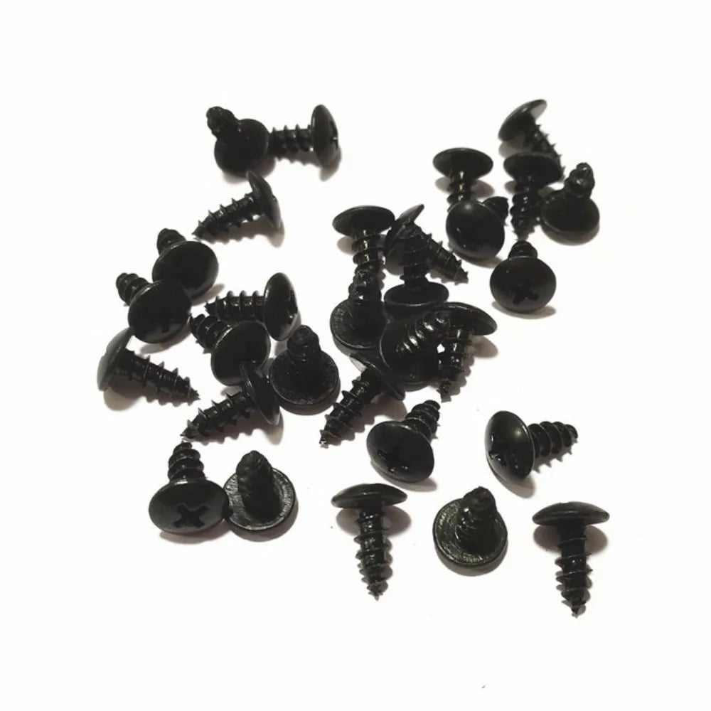 30PCS M5x16 Self-Tapping Screws Aluminum Alloy Universal Motorcycle Screws Colorful Motorbike Fairing Screws Oasis Select Black