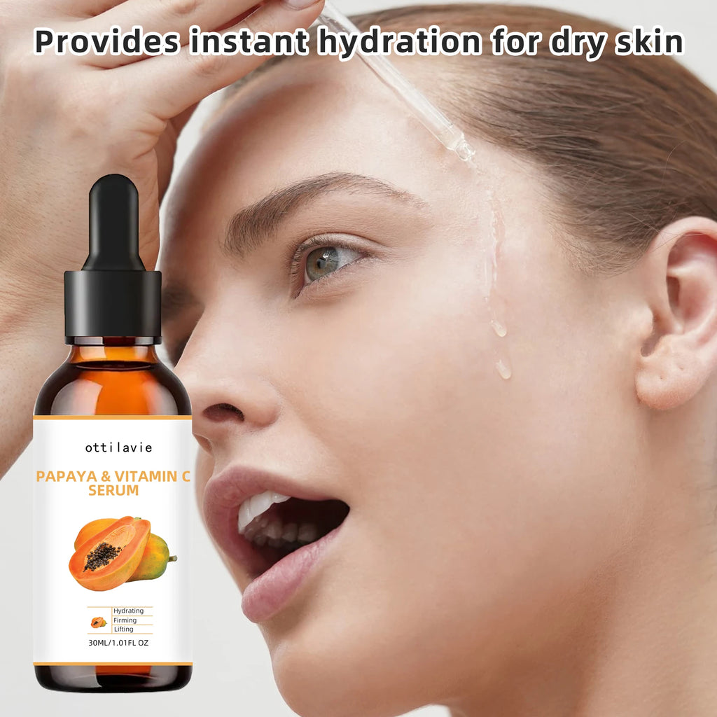 Ottilavie Papaya Vitamin C Serum – Brightening Face Essence Brightening Face Serum Oasis Select
