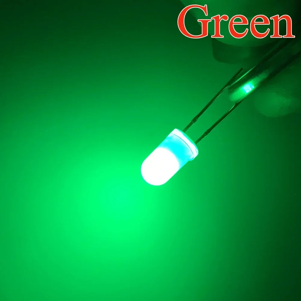 1000Pcs 5mm Diffused LED Diodes – 6-Color DIY Lighting Kit