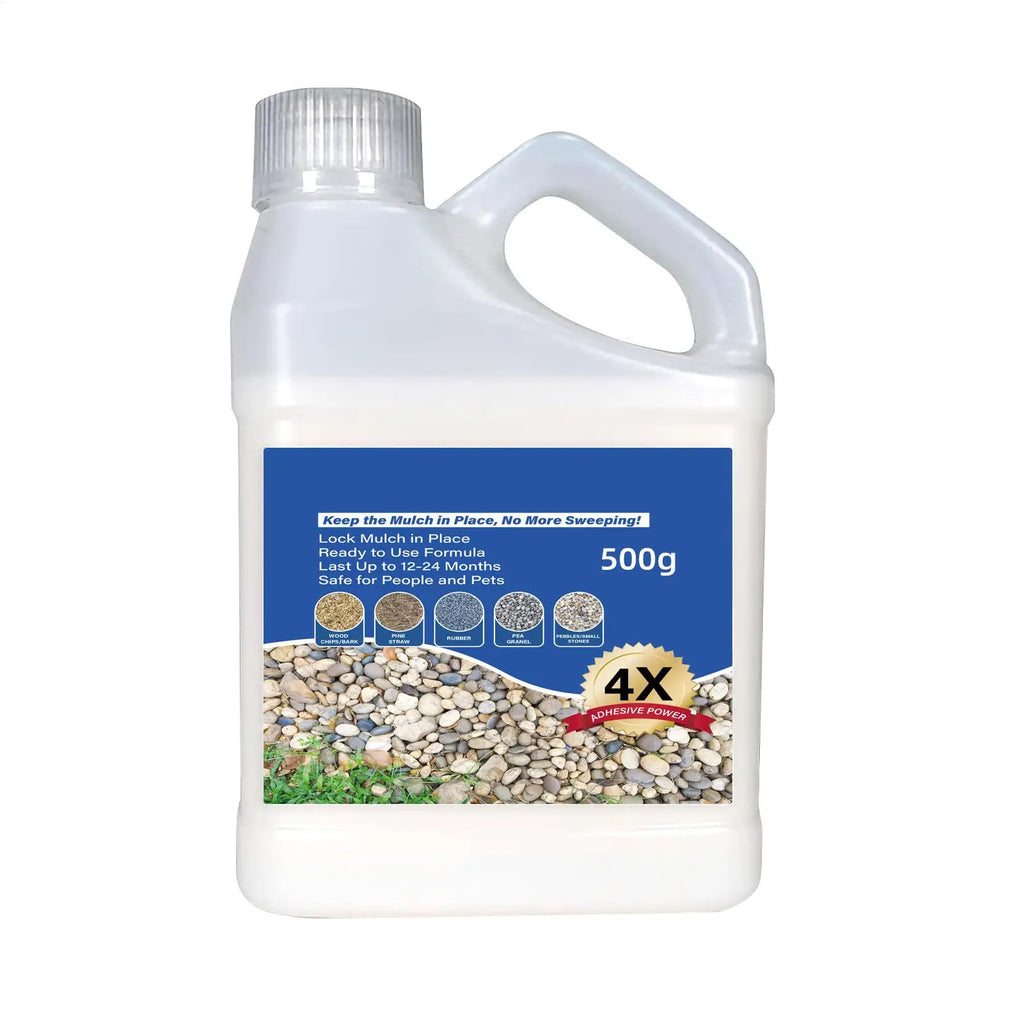 Rock Glue 500g Mulch Rock Adhesive Pea Gravel Sticky Rock Glue Fast Drying Glue Outdoor Yard Patio Stones Landscape Adhesive Oasis Select